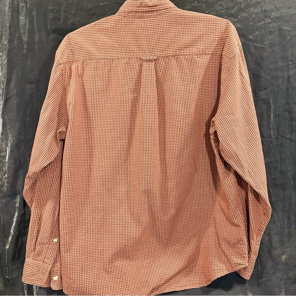 2/$20 Columbia Men's Burgundy Checkered Button Down Shirt - Picture 3 of 4